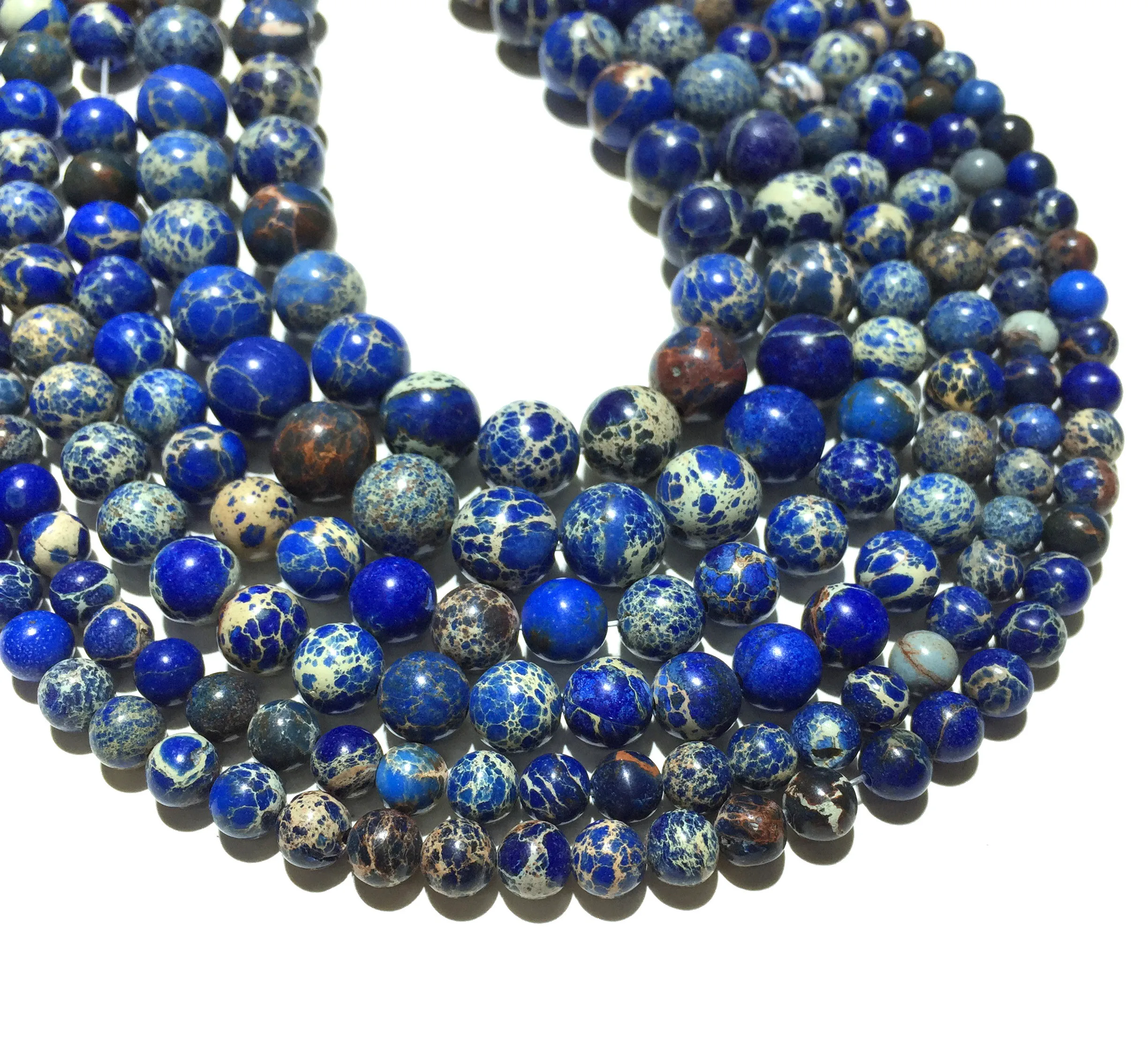 Натуральные Синие Бриллианты гладкие круглые бусины россыпью камень размером 4 6