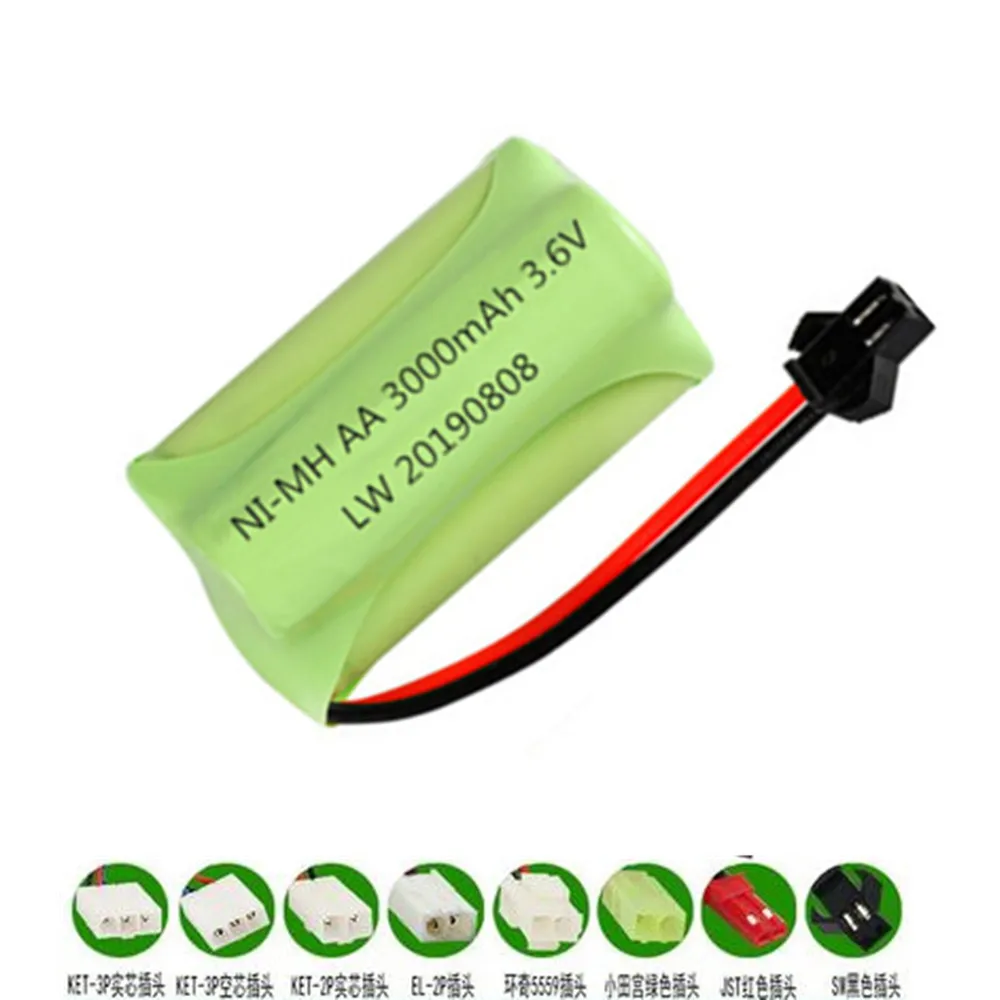 Ni-Mh Aa 3000Mah 3.6V Batteria Ricaricabile Per Il Giocattolo Del Rc Auto Barche Treni Robot Pistole Parti Di Rc Batteria 3.6V 3000Mah Nimh Batteria