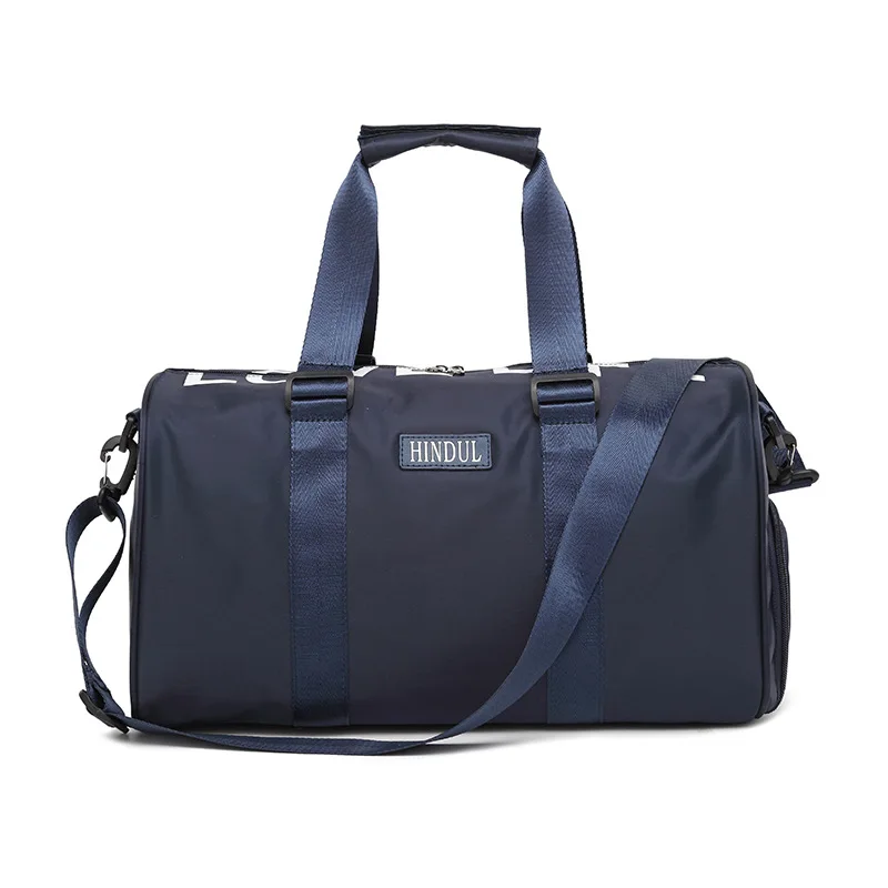Large Waterproof Nylon Handbags Outdoor Sport Bags Men Travel Sports Gym Training Bag Crossbody Shoulder Bag - Color: Blue Color