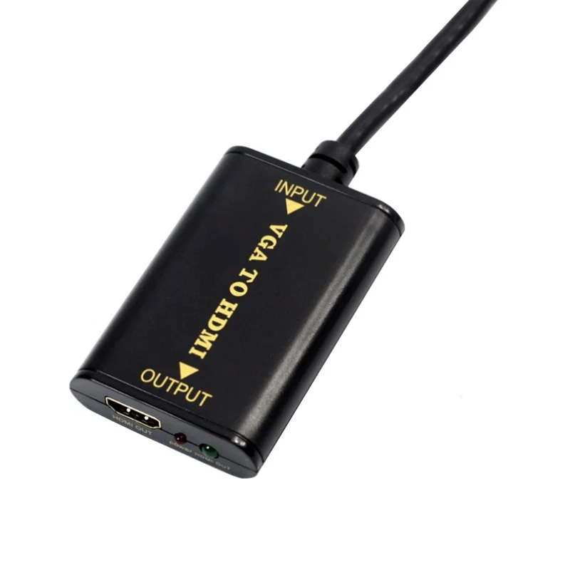 Портативный разъем и воспроизведение VGA на HDMI выход 1080P HD аудио ТВ AV HDTV ПК видео кабель VGA2HDMI адаптер HDMI кабель VGA