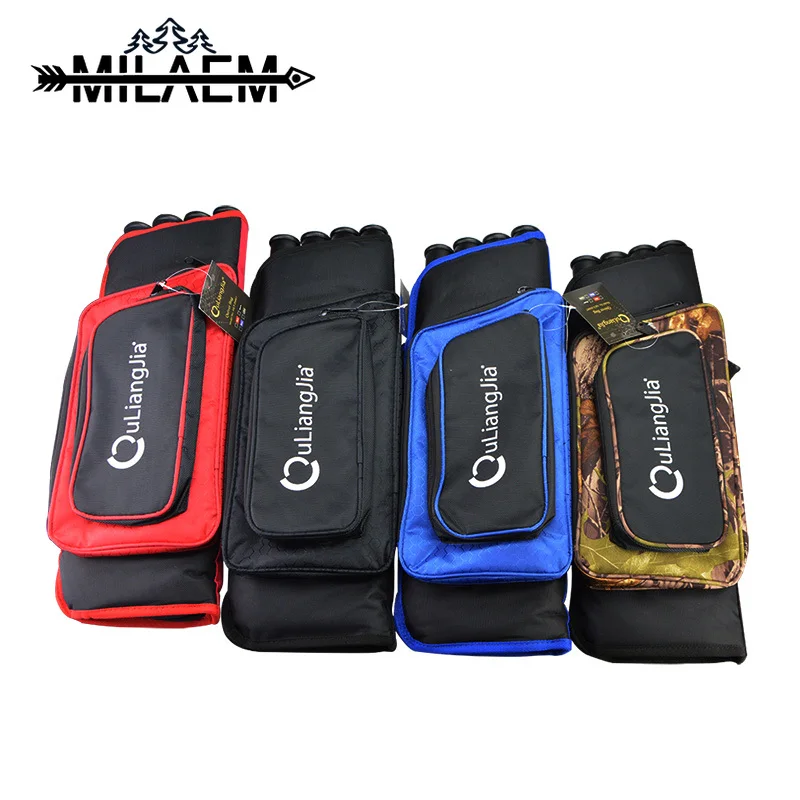 

1 Piece Archery 4-Tube Arrow Quiver Hunting Arrows Holder Bag Multifuction Recurve Compound Bow Outdoor Shooting Accessories