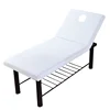 Pure Color Massage Table Bed Fitted Sheet Elastic Full Cover Rubber Band Massage SPA Treatment Bed Cover with Hole Sabanas 2