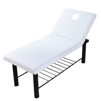 Pure Color Massage Table Bed Fitted Sheet Elastic Full Cover Rubber Band Massage SPA Treatment Bed Cover with Hole Sabanas 2