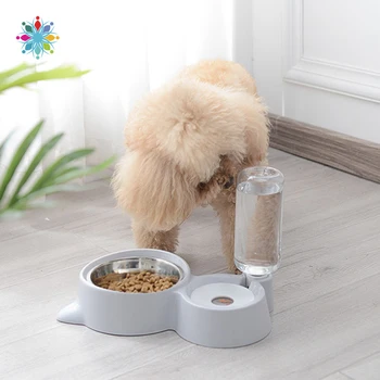 

Hoopet Cat Bowl Dog Water Feeder Bowl Cat Kitten Drinking Fountain Food Dish Pet Bowl Goods TLSM