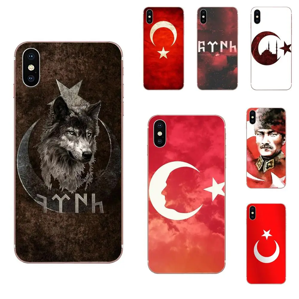 Чехол с изображением турецкого флага для Motorola G G2 G3 G4 G5 G6 G7 Plus Xiaomi Redmi Note 8 8A 8T 10 K30 5G