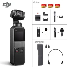 DJI Osmo карман 3-осевая стабилизированная ручной Камера со смартфоном 4K 60fps видео вариант расширения влево/вправо комплект/микро SD карты