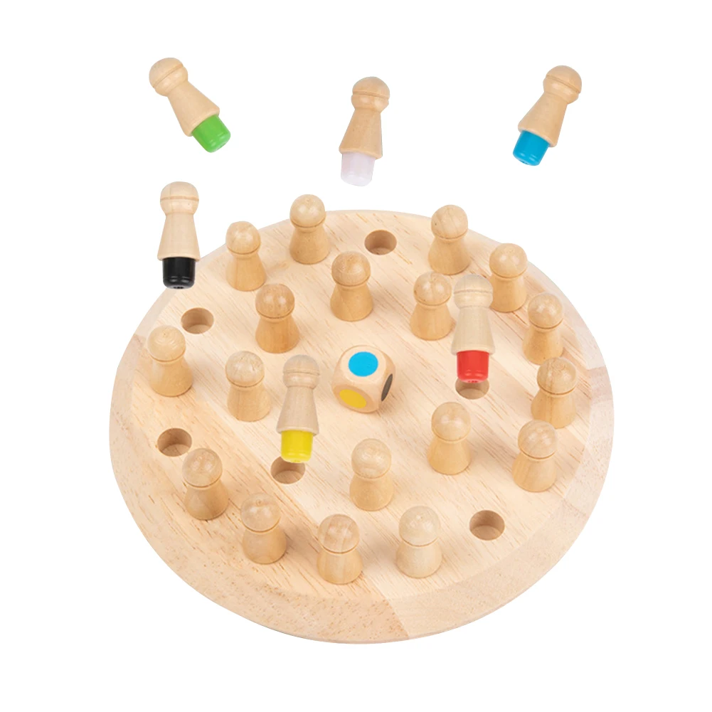 Wooden Memory Match Stick Chess Game Fun Color Board Game Educational Color  Cognitive Ability Toys For Children Kids Gifts| | - AliExpress