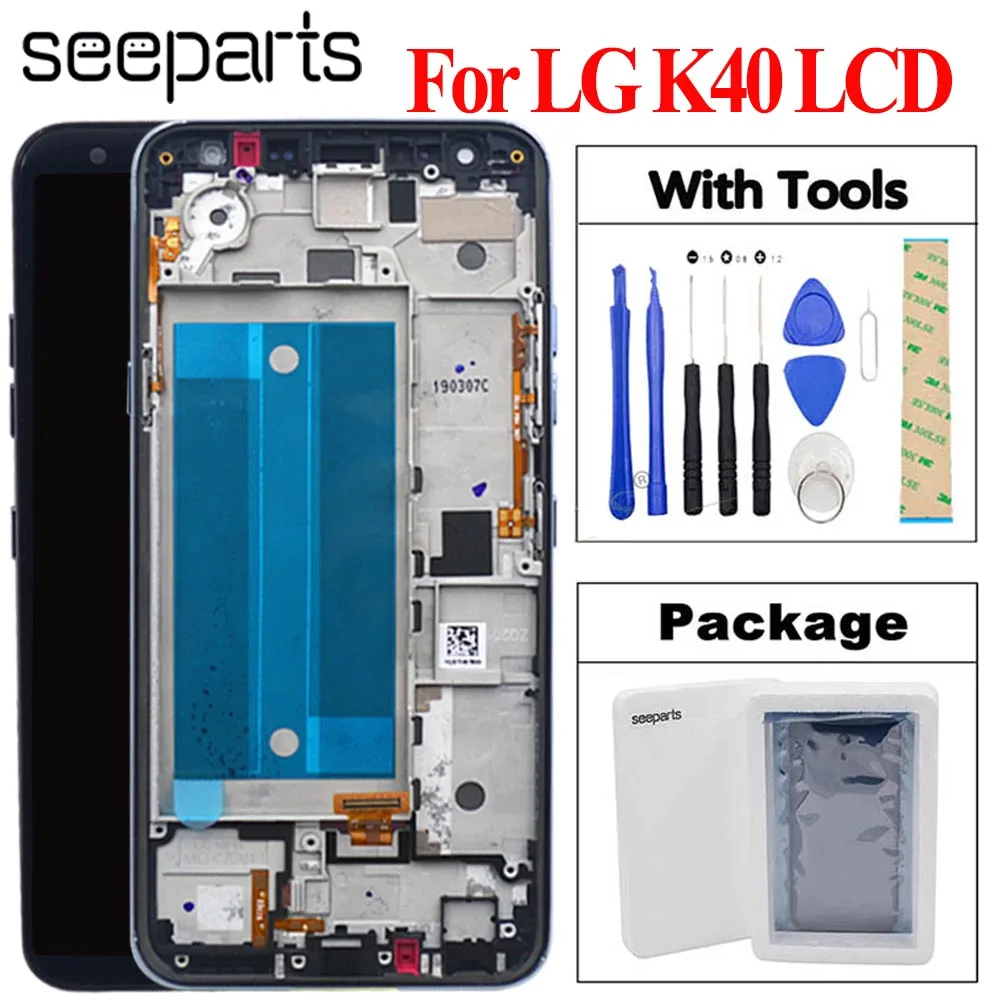 100% тестирование 5 7 &quotдля LG K40 LMX420 ЖК дисплей Дисплей кодирующий преобразователь