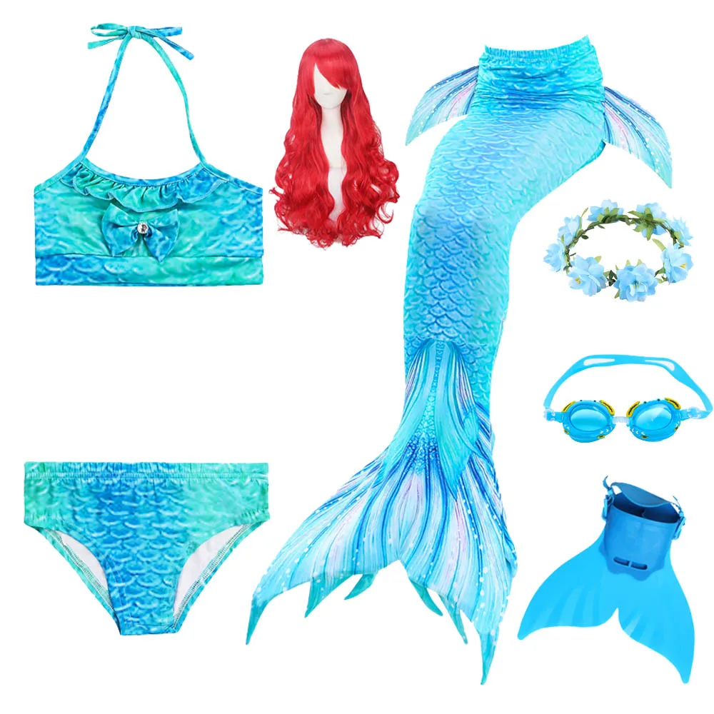 Christmas-Children-Mermaid-Swimwear-Girls-Colorful-Bikini-Children-Split-Kids-Swimsuit-Mermaid-Tail-with-Monofin-Fin(7)