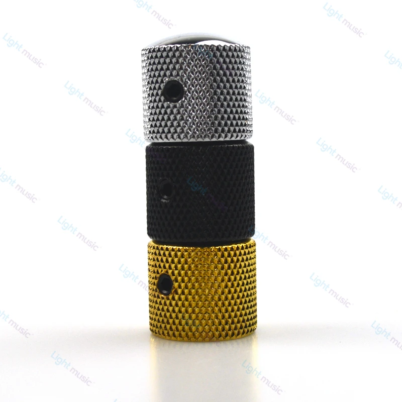 2 stücke Metall Gitarre Ton Lautstärkeregler Potentiometer Hut Kappe Große Gitarre Teile Push-Knopf mit Loch Guitarra Zubehör – Detail 7