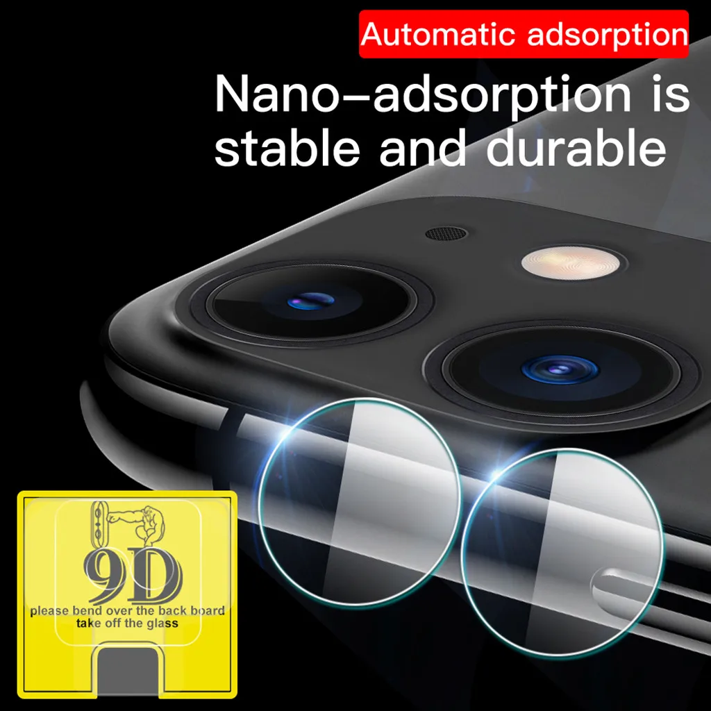 

2 holes Back Camera Lens Film For iPhone 11 6.1 inch 1Pack 2 3 Pack Tempered Glass Camera Lens Screen Protector Film Skin 19Oct
