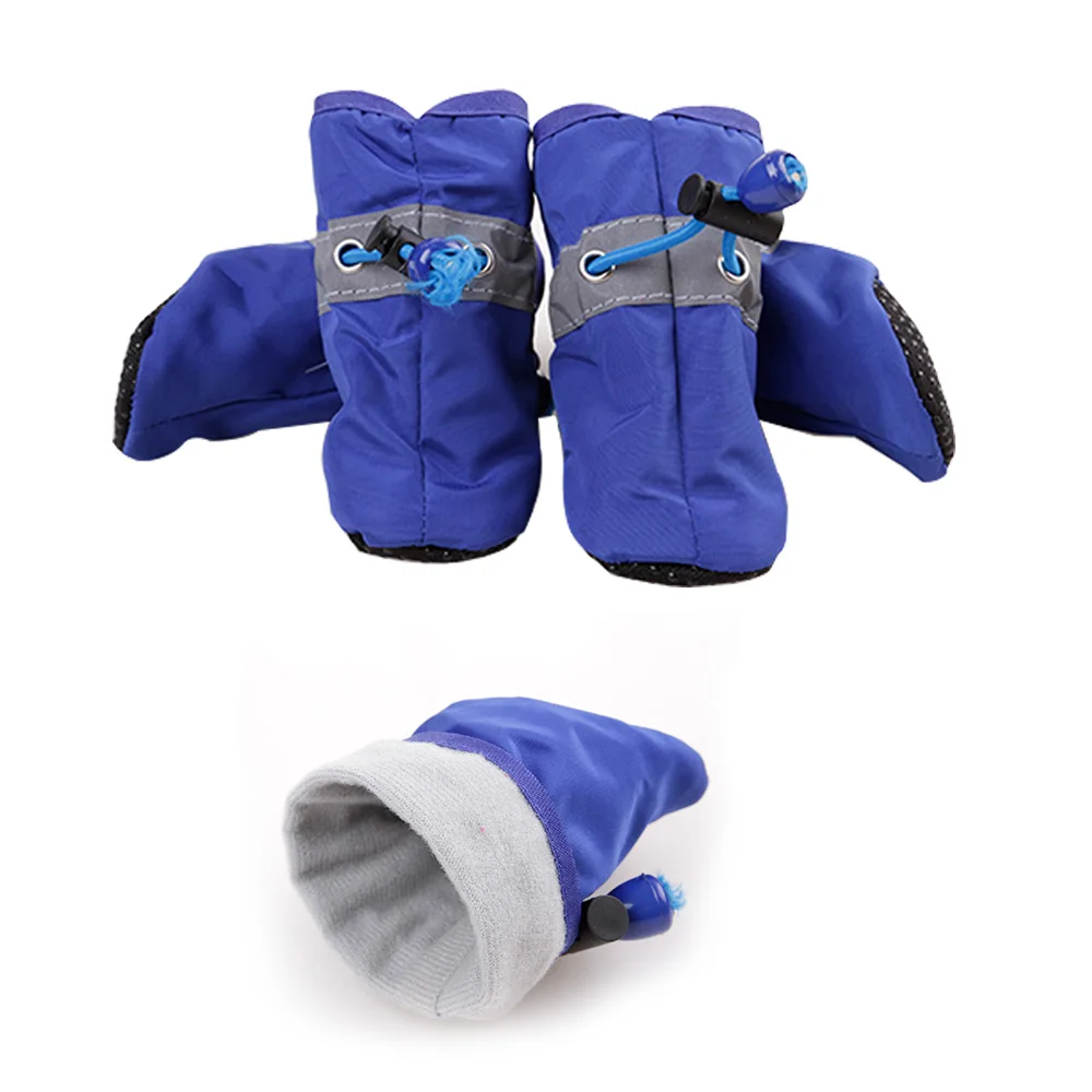 1 Набор анти скольжения Водонепроницаемый зимняя одежда для собак маленьких