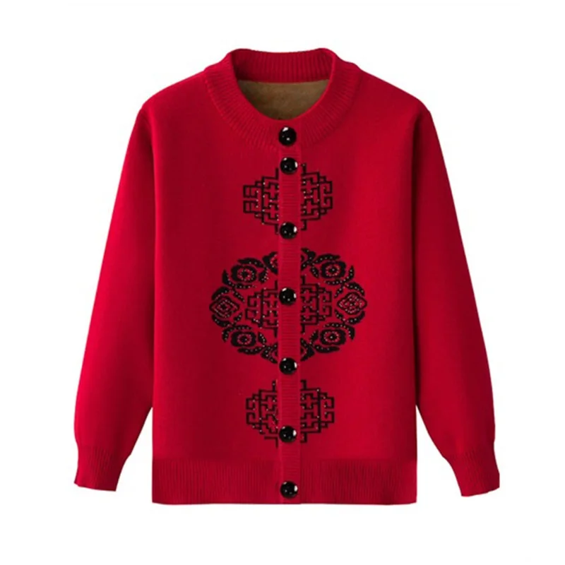 Seniors Women knit Cardigan Sweater New 