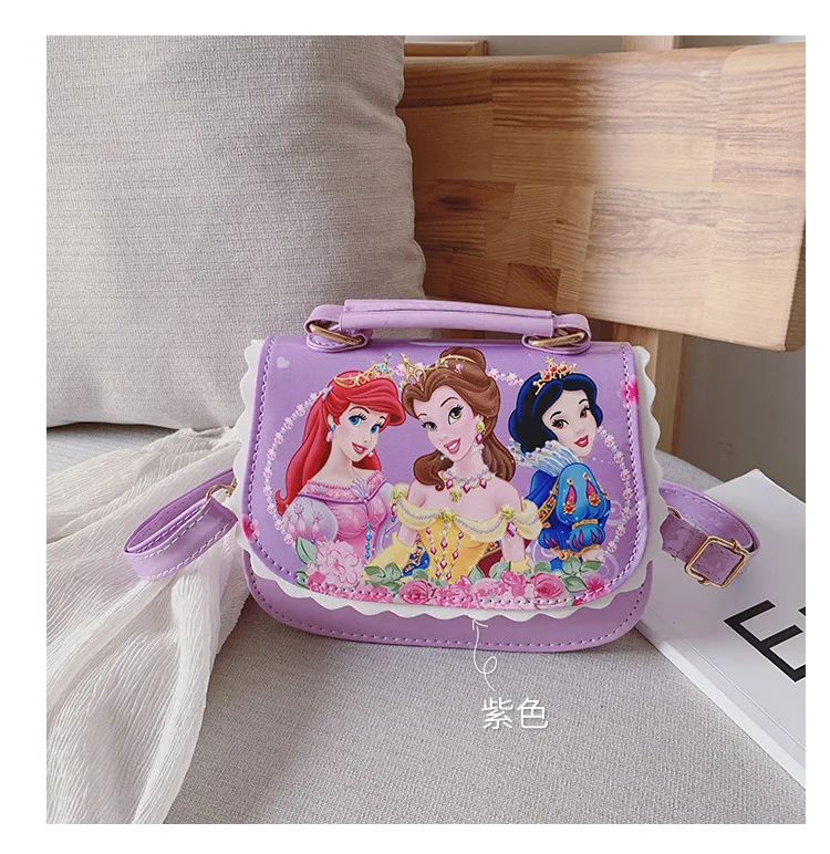 Disney princess сумка для камеры из искусственной кожи с изображением Минни Маус на ремне через плечо диагональная сумка для девочек сумка-мессенджер для девочек Сумочка с Микки Маусом