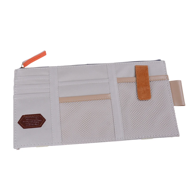 29*14cm Interior Accessories Auto Sunshade Cover Car Sun Visor CD Holder Phone Hanging Bag