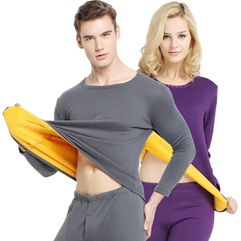 

Long Johns Winter Velvet Thick Thermal Underwear For Men Woman Lingerie Male Female Soft Lover Thermal Clothing Pajamas Suit