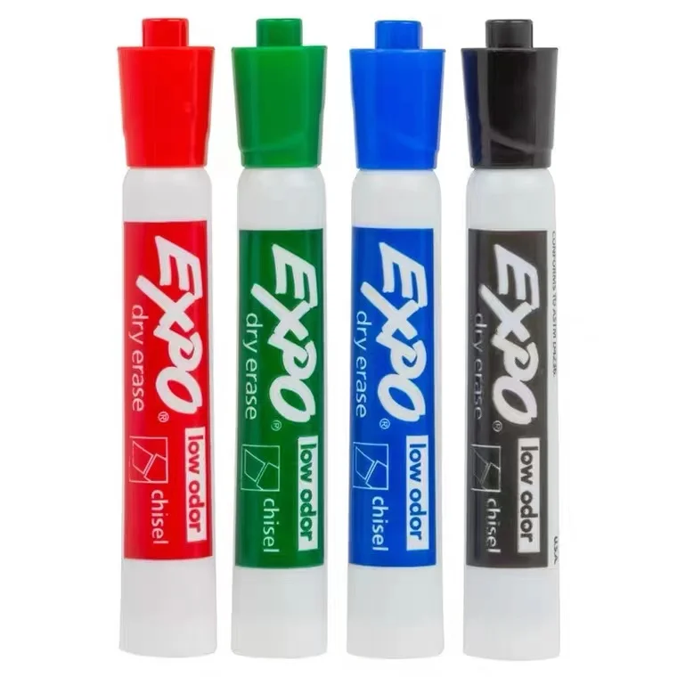 4pcs Each Color sharpie EXPO Low-Odor Dry Erase Markers oil