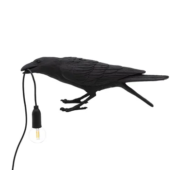 

E12 Bedside Lucky Bird Post-modern Restaurant Bar Resin Home Decor For Bedroom Lighting Sconce LED Wall Lamp Indoor Romantic