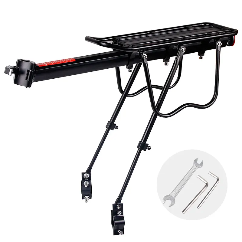 Deemount Fiets Bagagedrager Cargo Rear Rack Plank Fietsen Bag Stand Houder Kofferbak Fit 20-29 ''Mtb & 4.0'' Vet Fiets