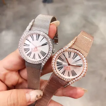 

316L stainless steel magnet Quartz Wrist watch Clock limelight Women round Watches luxury famous brand accessories