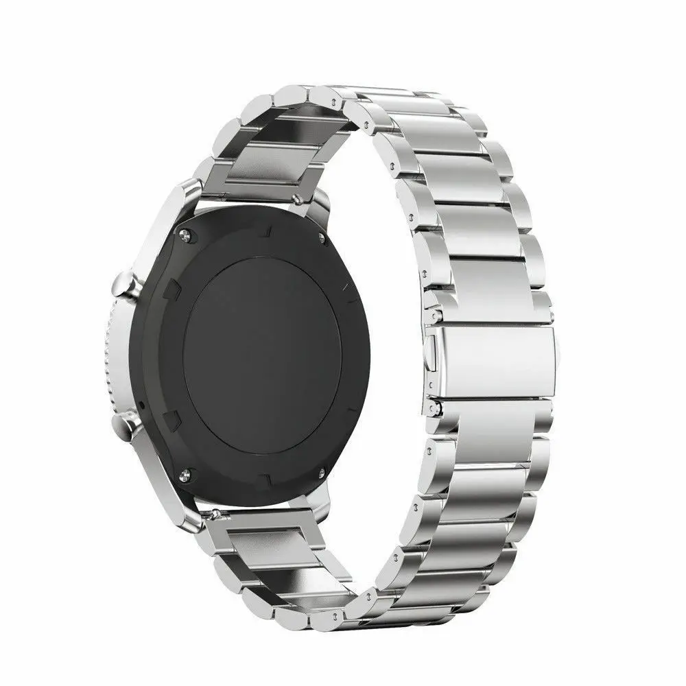 Silver Ремешок для часов из нержавеющей стали для huawei Watch GT/2 Pro 22 мм Универсальный сменный Браслет ремешок для samsung gear S3 Frontier - Цвет: Silver
