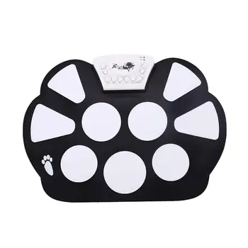 

Electric Roll Up Drum Set Fashion Cool Gift Rubber Electronic Component Foldable Silicon with Stick