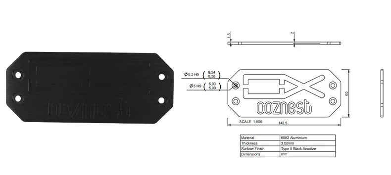 15 шт./лот OpenBuilds OOZNEST OX CNC пластины гравировальный строительный щит для 3d принтера DIY части