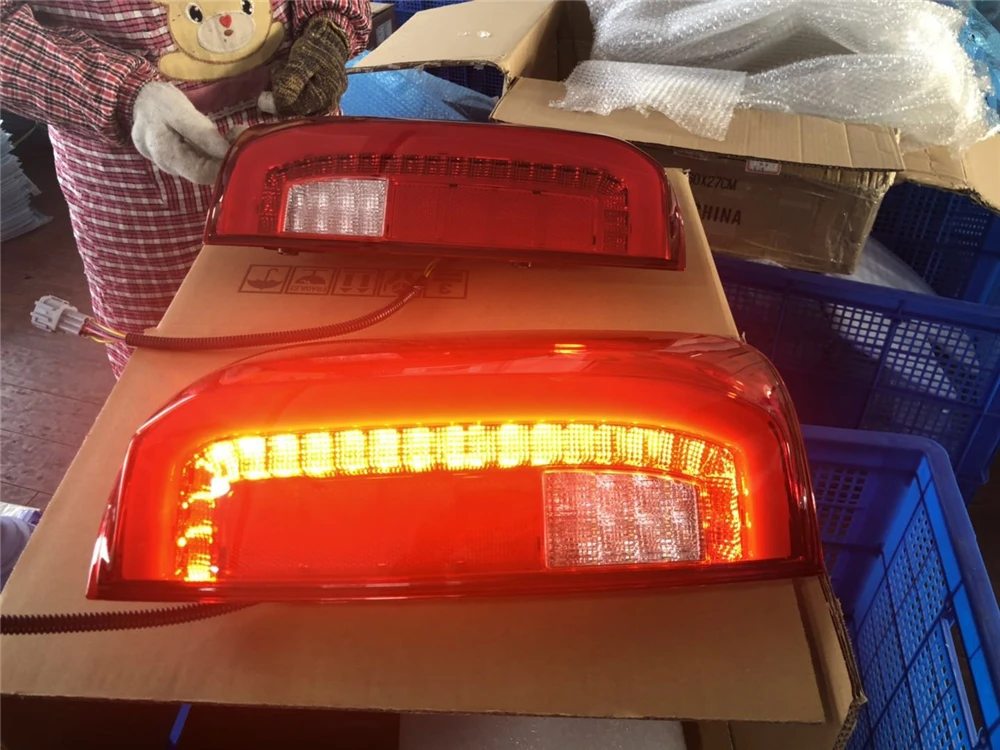 2 шт. задние фонари для Nissan Navara Np300 светодиодные задние фонари заднего хода стояночный Задний сигнал тормоза