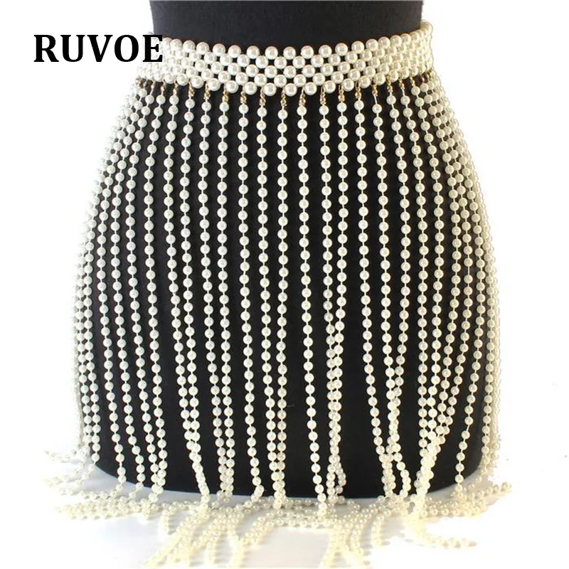 

Vintage Pearls High Waist Skirt Women Summer Mini Sexy Tassels Skirt High Quality Pearl Skirt YX-105