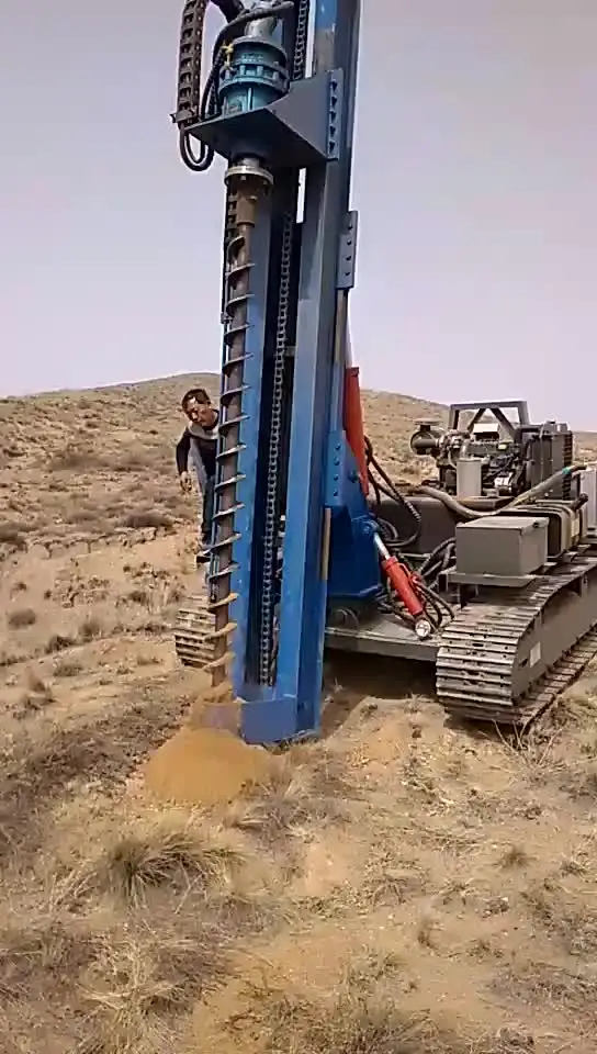 US $20.000.99 Solar Crawler Hydraulic Pile Driver Machine Photovoltaic Guardrail Post Pile Driver
