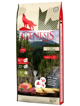 

GENESIS PURE CANADA GENESIS PURE CANADA DEEP CANYON ADULT bezzernovoy for adult dogs of all breeds with chicken, goat and lamb