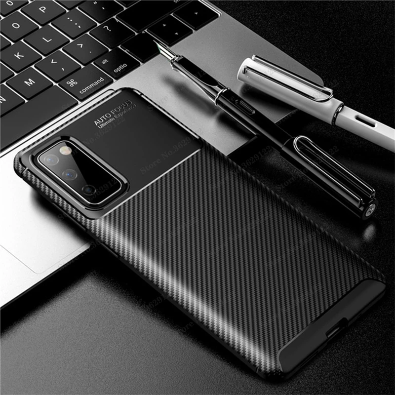 

For Xiaomi POCO M3 Case Carbon Fiber Texture Soft Silicone Shockproof Back Cover for Xiaomi Mi POCO M3 X3 NFC M2 F2 Fundas Capa