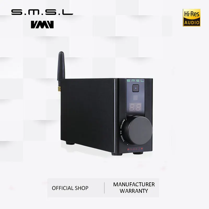 SMSL AD13 Bluetooth чистый цифровой HIFI усилитель 50 Вт* 2 USB декодирование Bluetooth 4,0 усилитель мощности с пультом дистанционного управления черный