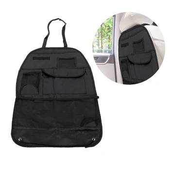

LEEPEE Backseat Pouch Drink Tissue Phone Holder Multi-Pocket Hanging Container Car Seat Storage Bag Car Seat Back Organizer
