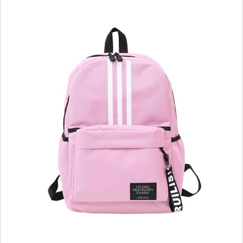 

Men Women Backpacks 2019 New European American Style Canvas Zipper Large Capacity Couple Student Schoolbag Campus Travel Bag