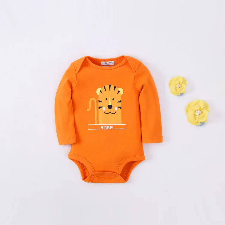 

BABY'S Jumpsuit Cartoon Onesie Halloween Romper Newborns Clothes Autumn And Winter Tiger Printed Long Sleeve Pure Cotton Spring