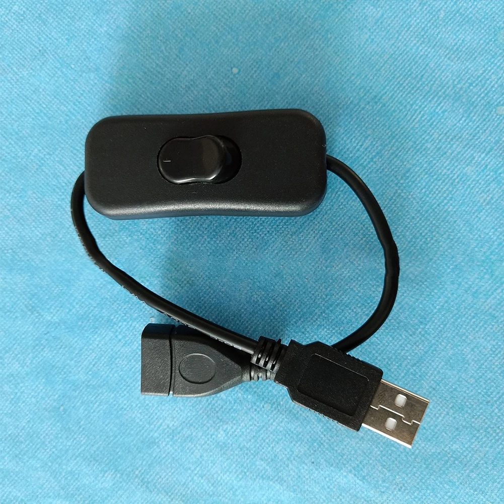 Computer Cabo USB Novo 28 centímetros USB 2.0 A Macho para UMA Fêmea Extensão Extender Cabo Preto Com Interruptor ON OFF cabo