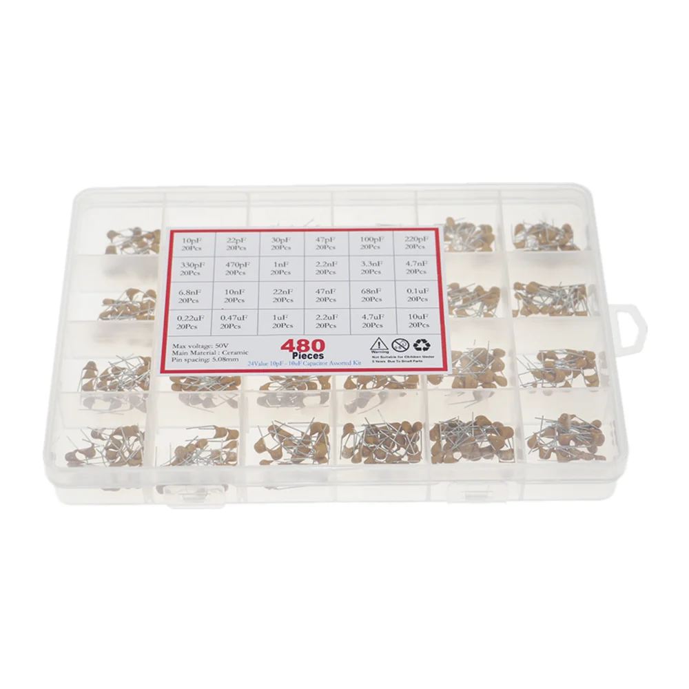 Monolithic Ceramic Capacitor Assorted Kit 480pcs ceramic capacitor