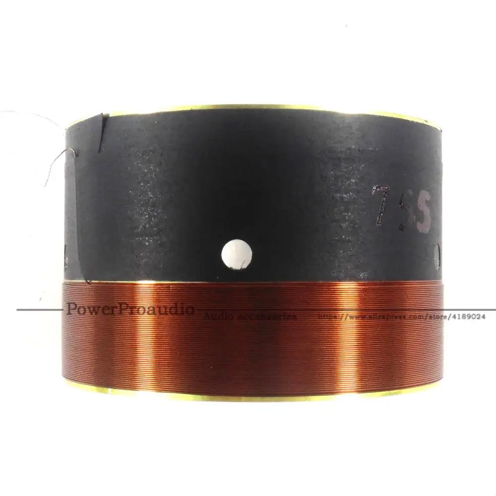 White Aluminum Bass Voice Coil Fio Redondo de Cobre Puro Ohm 75.5 mm Pcs Par - Image 6