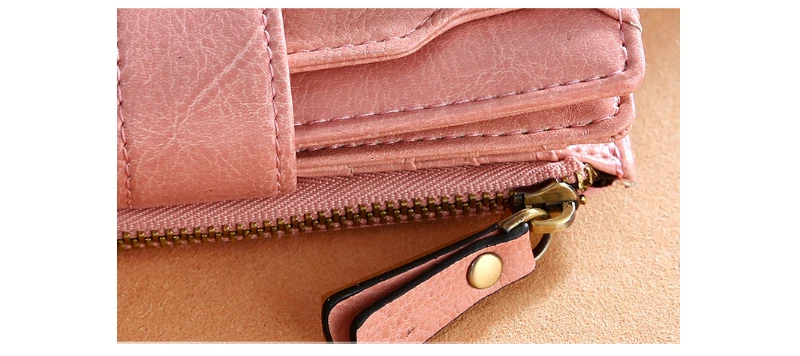 Genuine Leather Womens Wallets And Purses Coin Purse Girl Short Clutch Bags Card Holder Small Purses Carteira Feminina