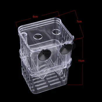 

New Transparent Fish Tank Aquarium Incubator Fish Breeding Hatching Boxes Multifunctional Acrylic Fish Breeding Isolation Box
