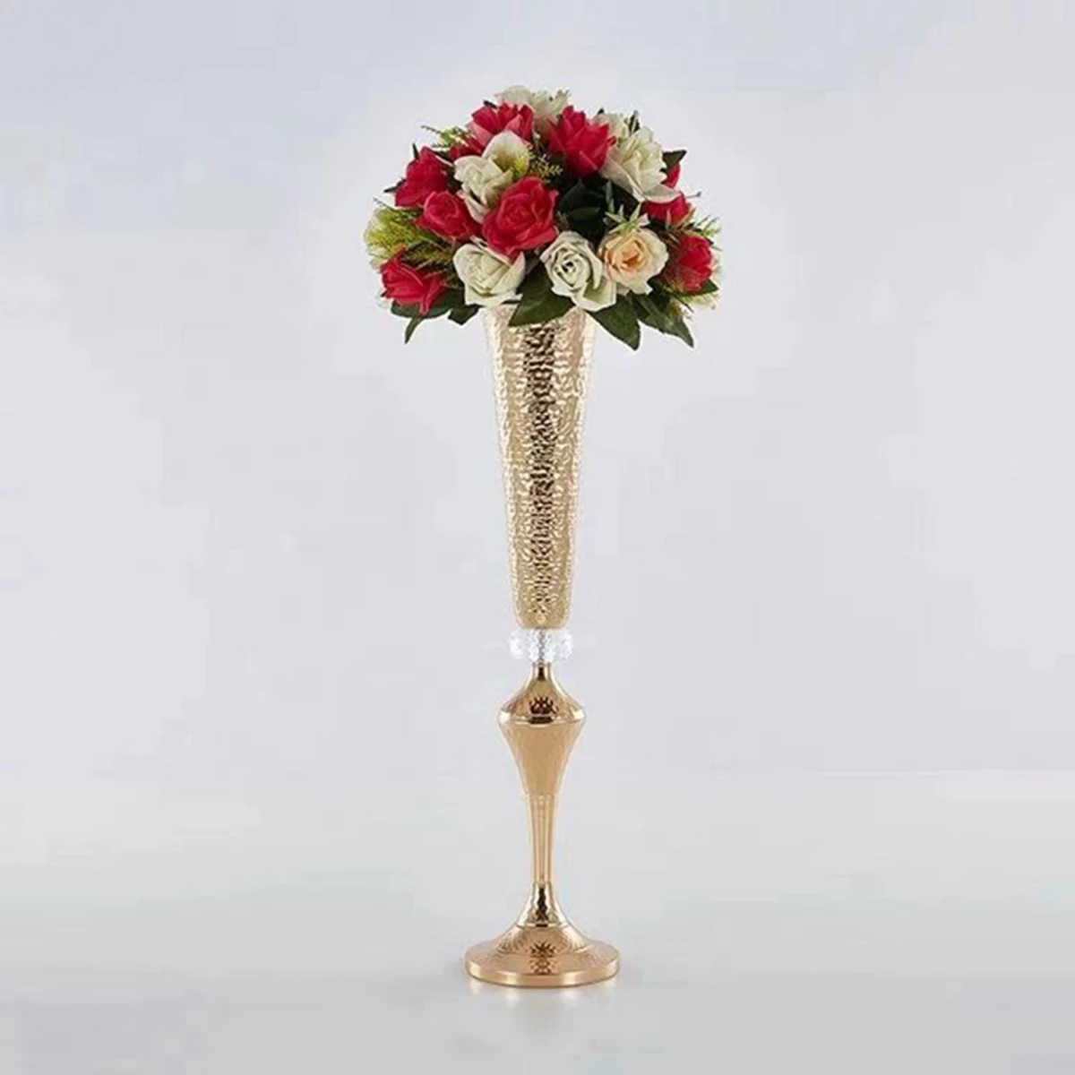

13pcs)new design road lead flower stand wedding metal plating crafts hotel restaurant home vase decoration AB0235