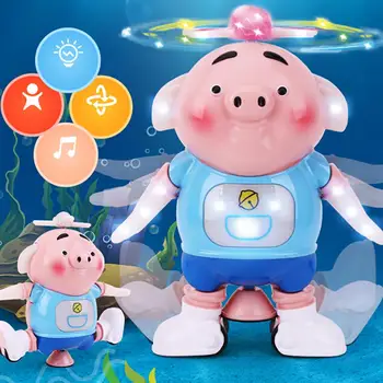 

Electric Piglet Pig Dancing Rotating Robot Musical Flashing Intelligent Kids Toy cute music pig toy will happily dance wonderful