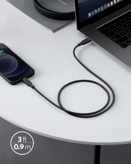 Anker USB-C to Lightning Cable 641 Cable MFi Certified Powerline III Flow Silicone Fast Charging Cable 5
