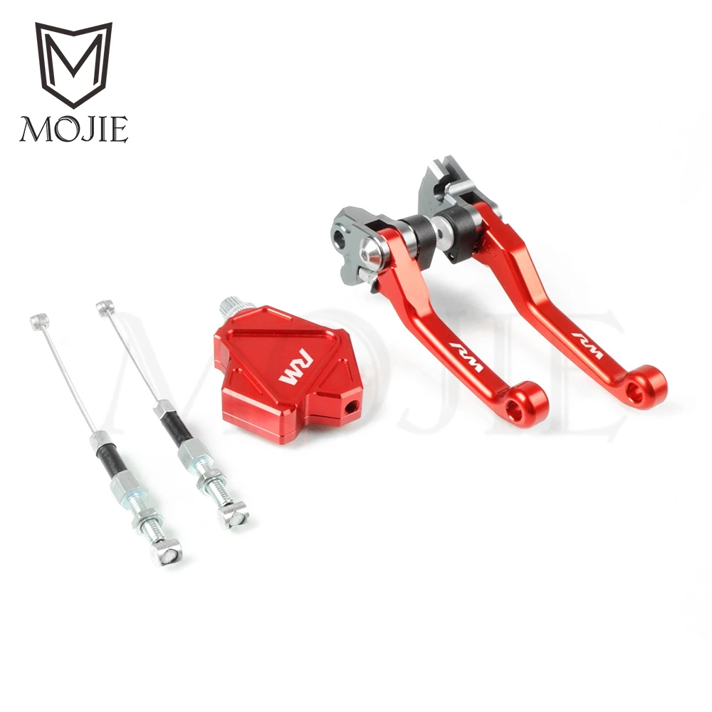 Для SUZUKI RM85 RM125 RM250 RM 85 125 250 Мотокросс ЧПУ Pivot тормоз трюк рычаг сцепления легко тяните кабель системы мотоцикла - Цвет: RM125 250 96-03 Red