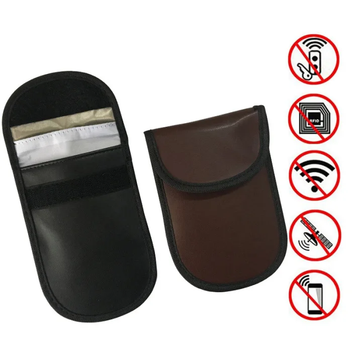 2Pcs Keyfob RFID Blocking Bag Guard Protector Device for Wireless Car Keys Credit Cards C44