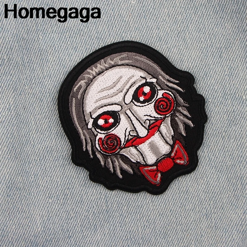 10 шт./лот Homegaga Billy кукольный ужас железные нашивки на одежду diy вышитые значки аппликации Лоскутные наклейки D2272
