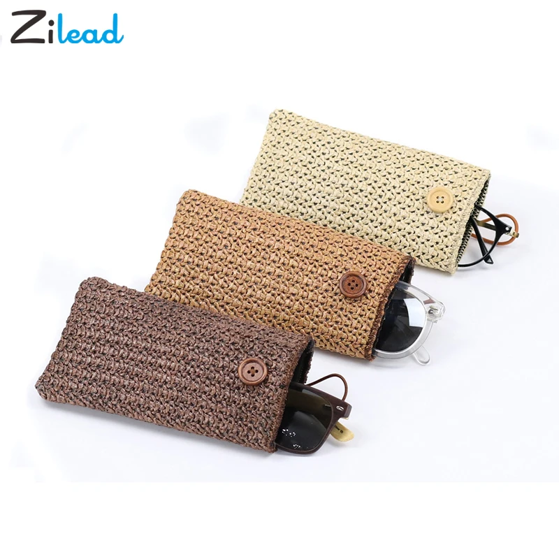 Zilead, модный Чехол для очков, винтажный, для мужчин и женщин, тканевый, тканевый, мягкий, держатель для очков, футляр для очков, однотонный чехол для хранения s, 3 цвета