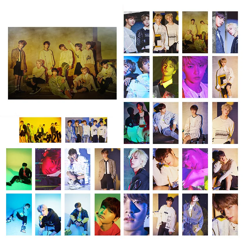 

Kpop Stray Kids Groups Same Portray Photo Cards LOMO Cards Postcards 30pcs/set 88x56mm