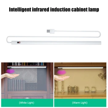 

USB Powered Smart LED Kitchen Light Hand Sweep Night Lamp Cabinet Wardrobe Bedrooms Motion Sensor Lighting